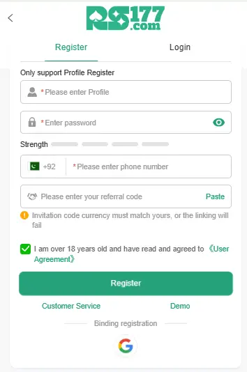 st999 Game Register image